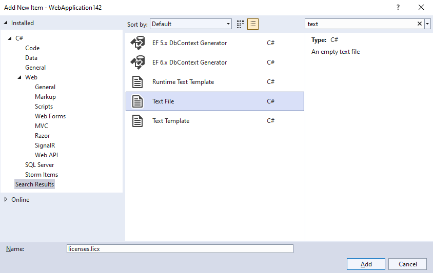 ASP.NET Core Web Application