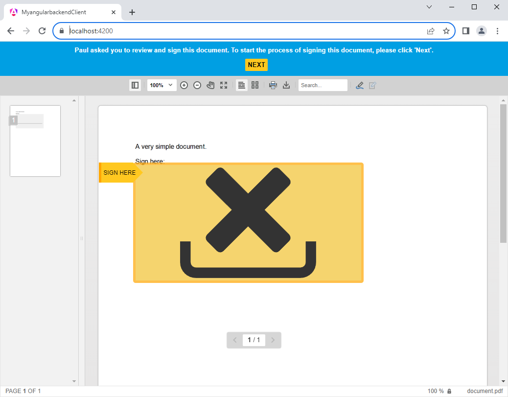 Running the application