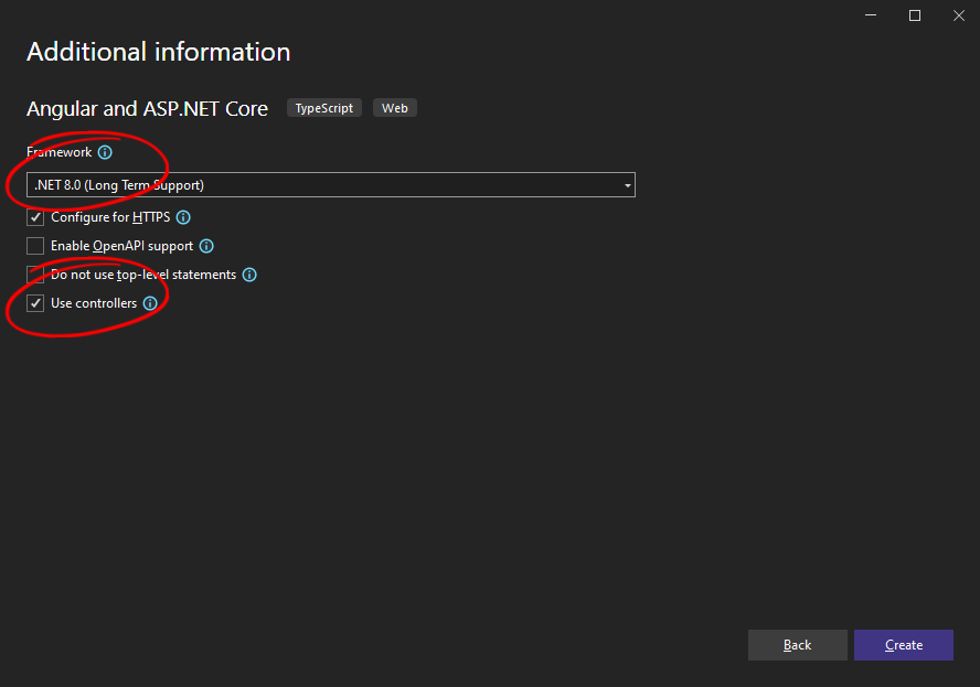 ASP.NET Core with Angular application