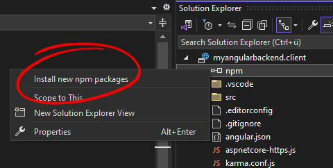 Install new npm packages