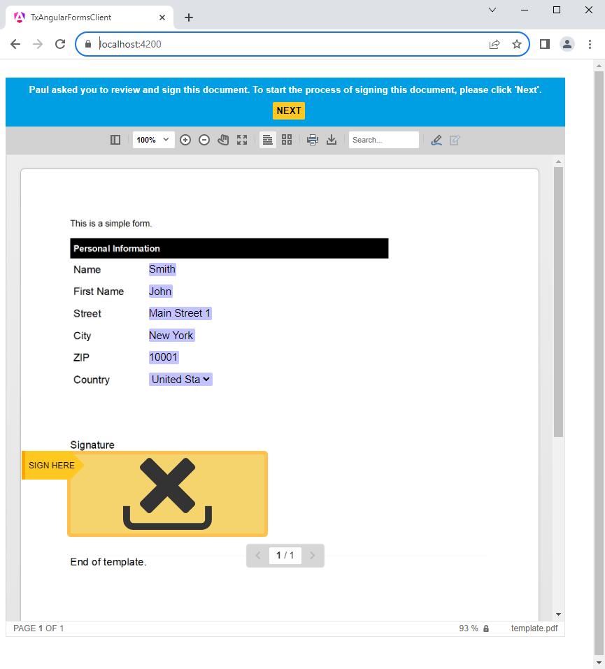 Prepared Form Fields