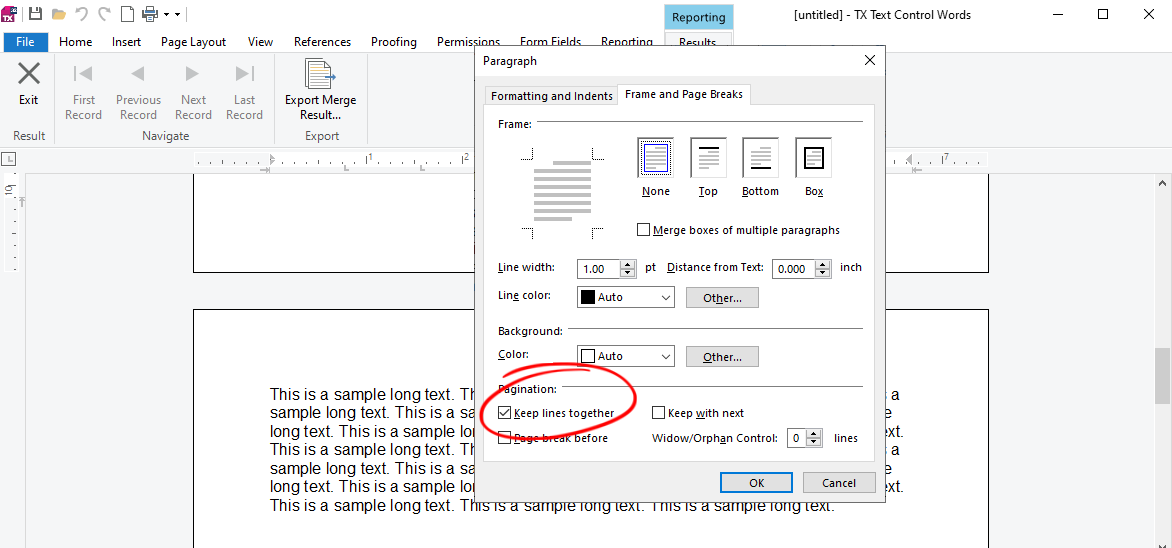 Creating documents with TX Text Control