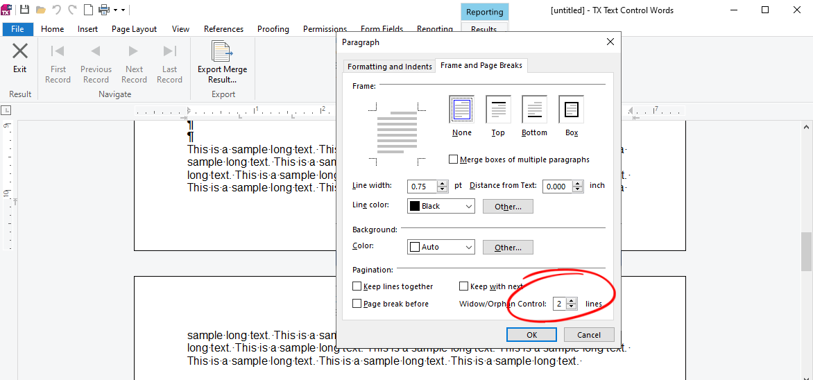 Creating documents with TX Text Control