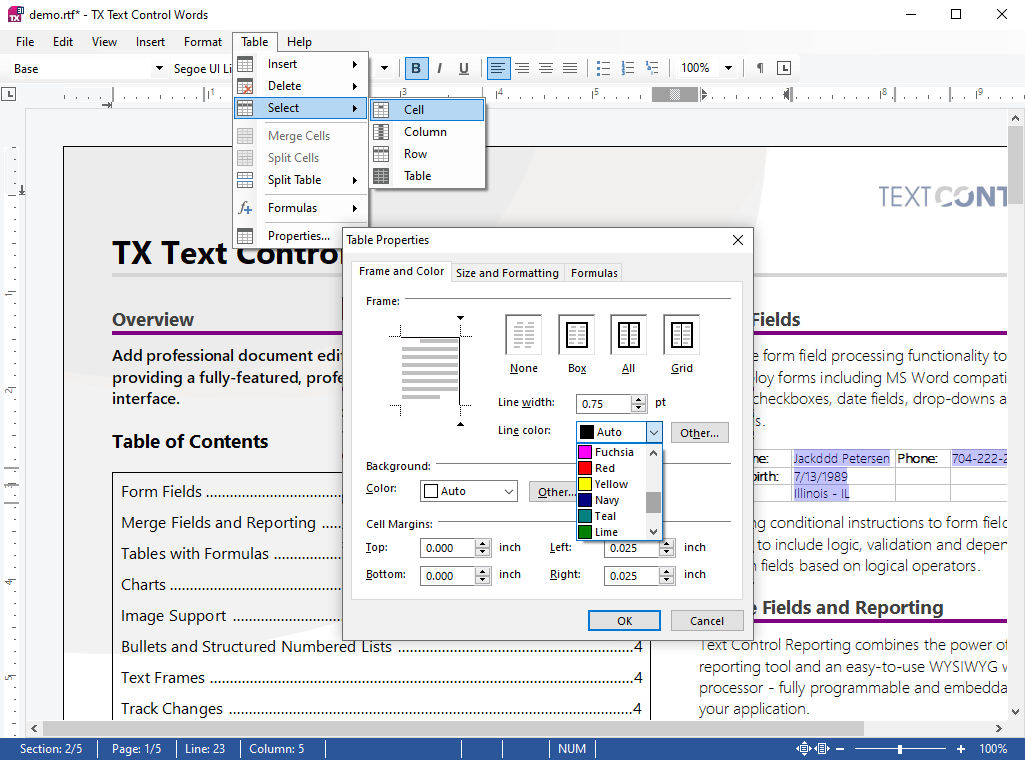 TX Text Control