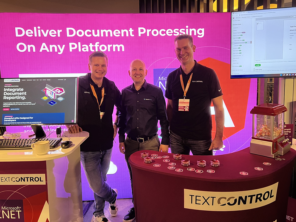 Text Control team with Text Control MVP André Krämer Text Control team with Text Control MVP André Krämer