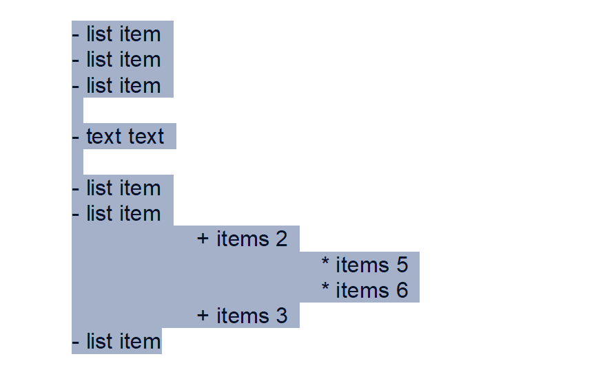 Bulleted list conversion