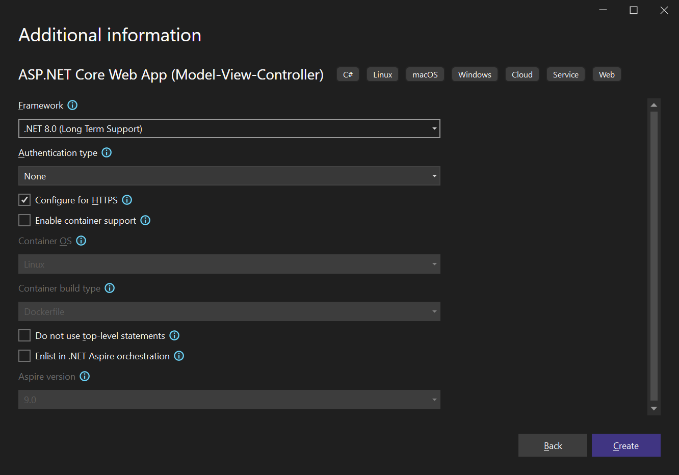 Creating the .NET 6 project