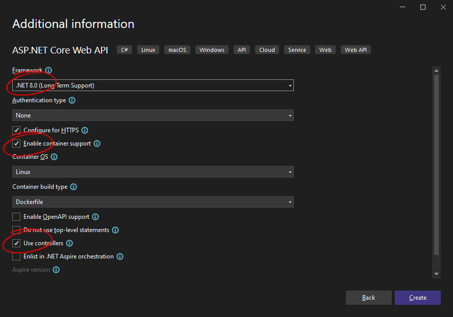 Creating the .NET 8 project