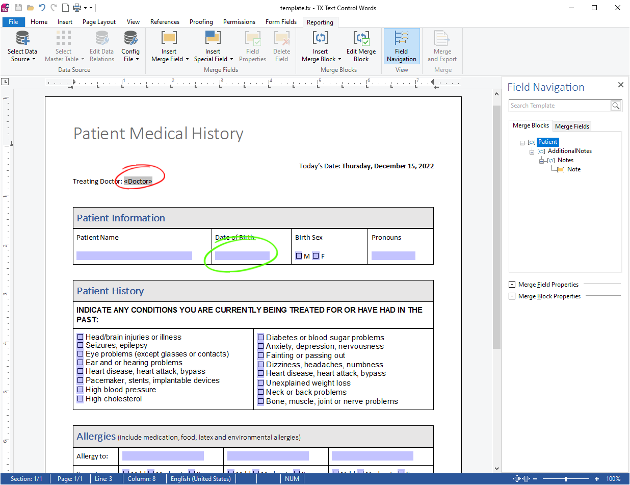 PDF Form Fields with TX Text Control