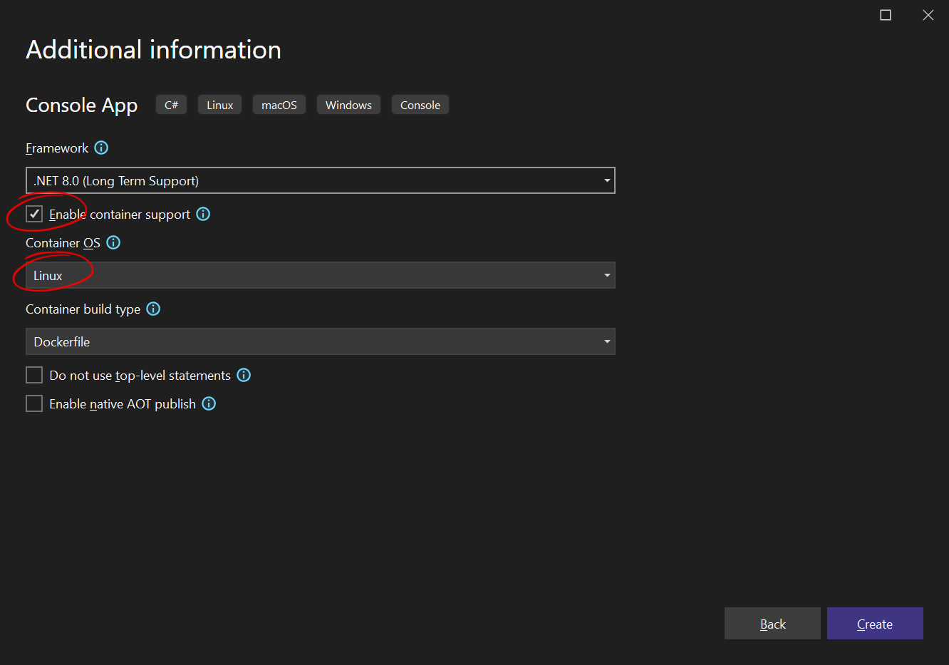 Creating the .NET 8 project